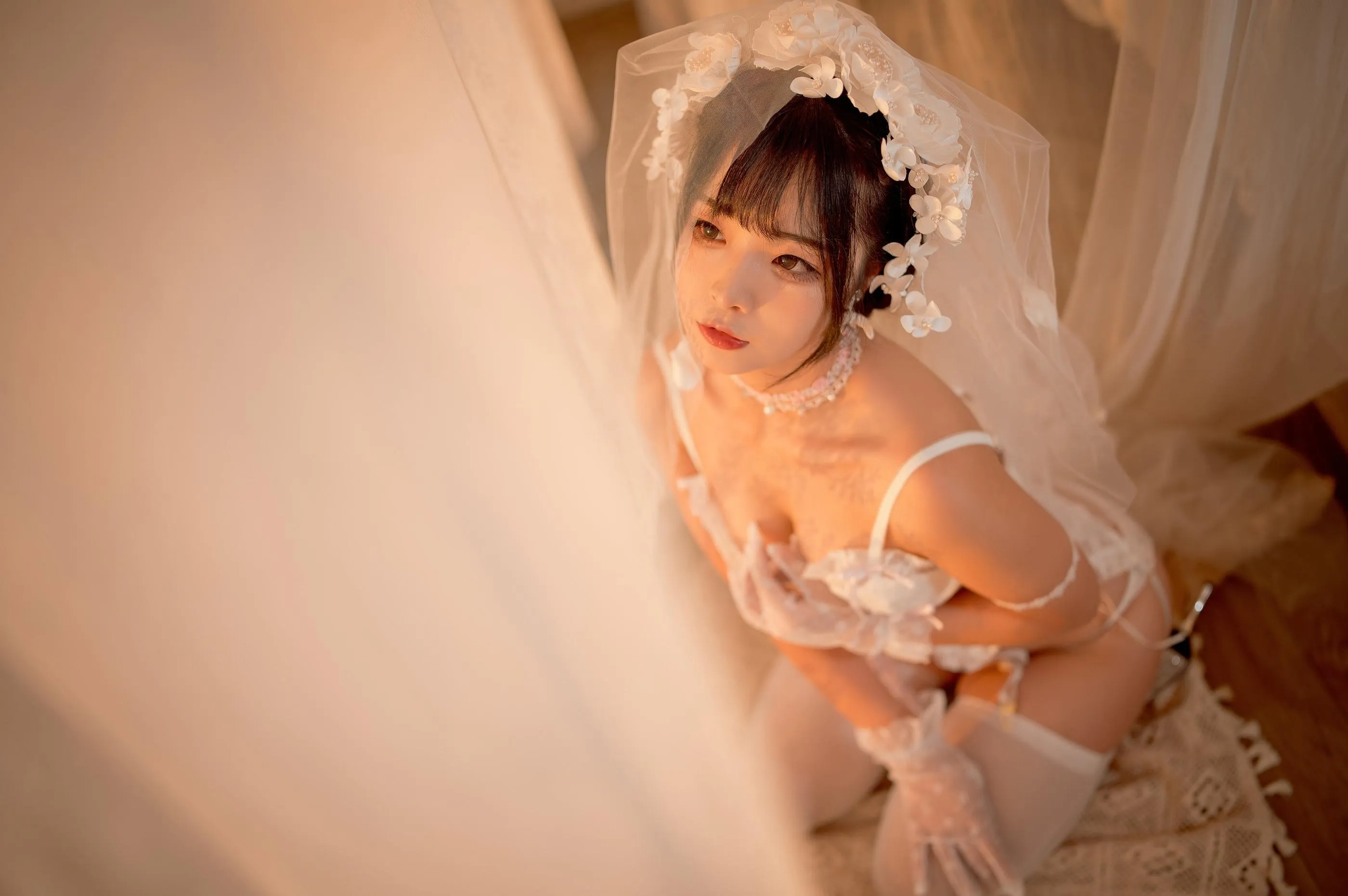 yuuhui玉汇- NO.004 纯白花嫁 [60P]插图6